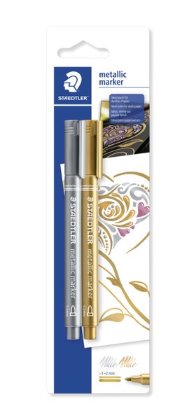 STAEDTLER Lackmarker Metallic 2er Set Johanna Bastford Sonderedition