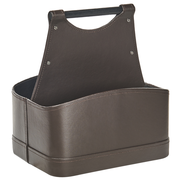 Magazinhalter aus Kunstleder mit Griff