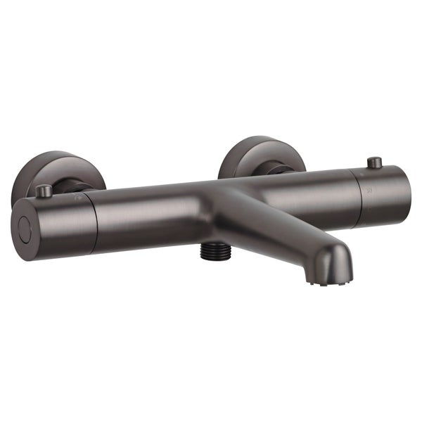 SCHÖNER WOHNEN-Kollektion Wannenthermostat DICU, Industrial, Badewannenarmatur mit Thermostat Verbrühschutz, Mischbatterie für Badewanne