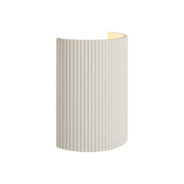 Wandleuchte mit gerippter Oberfläche