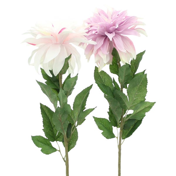 FRANK FLECHTWAREN | Blume Orchideen-Dahlie, 2er Set, 20 x 20 x 79 cm, KUNSTSTOFF
