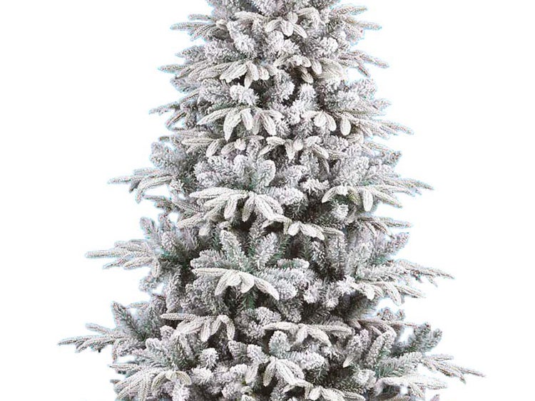 Künstlicher Weihnachtsbaum mit Schnee DELUXE  Anita180 cm, Tannenbaum Christbaum Kunstbaum Dekobaum mit Metallständer