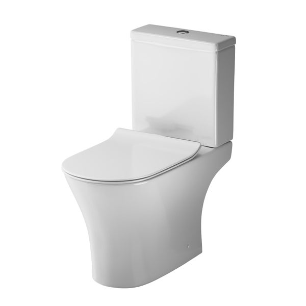 Stand WC Kombination mit Spülkasten und WC Sitz aus Keramik für das Badezimmer