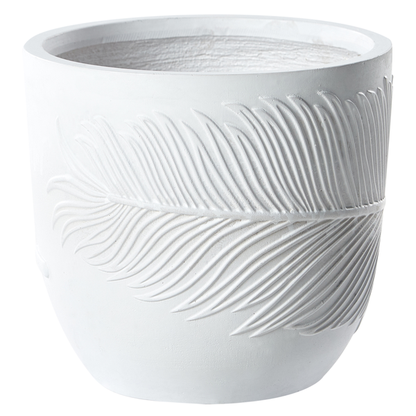 Blumenkübel FTERO 28 cm Cremeweiß