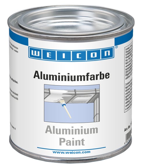 WEICON Aluminiumfarbe | Korrosionsschutz aus Aluminiumpigmentbeschichtung | 375 ml