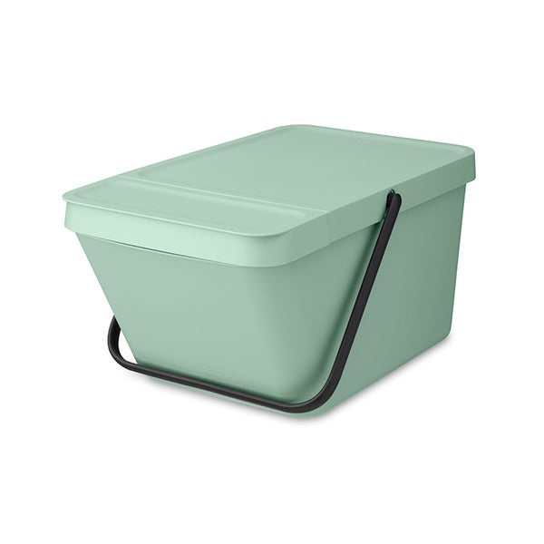 Brabantia Stapelbarer Abfallsammler Mit Tragegriff 20 Liter HxBxT 22,5 x 28 x 45 cm Kunststoff Jade