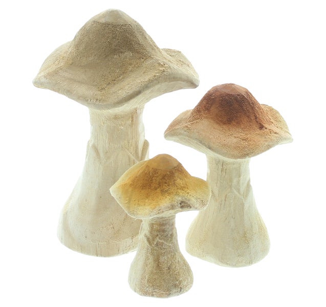 Dekorative Pilzgruppe für den Garten
