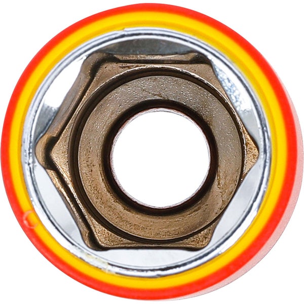 BGS VDE-Steckschlüssel-Einsatz Sechskant Antrieb Innenvierkant 12,5 mm (1/2) SW 22 mm - 72072