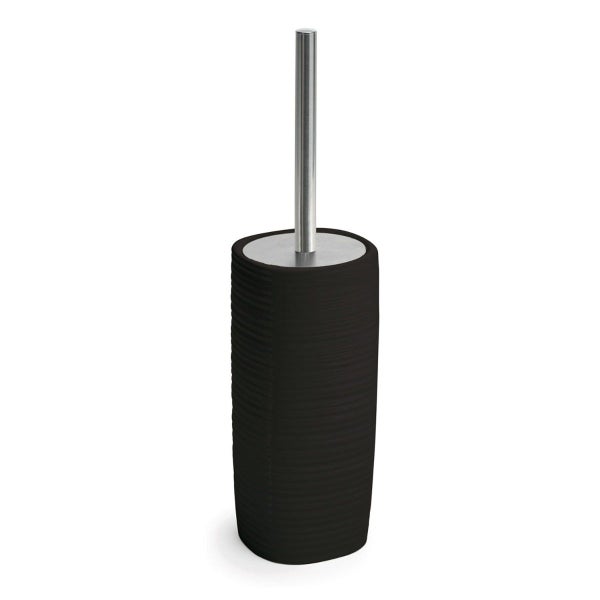 Schwarze Keramik - Toilettenbürstengarnitur | Calla