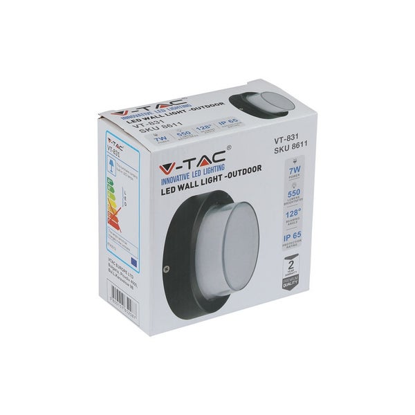 Verpackung einer V-TAC LED-Wandleuchte für den Außenbereich