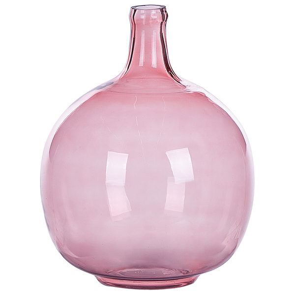 Dekovase CHAPPATHI Glas 31 cm Rosa