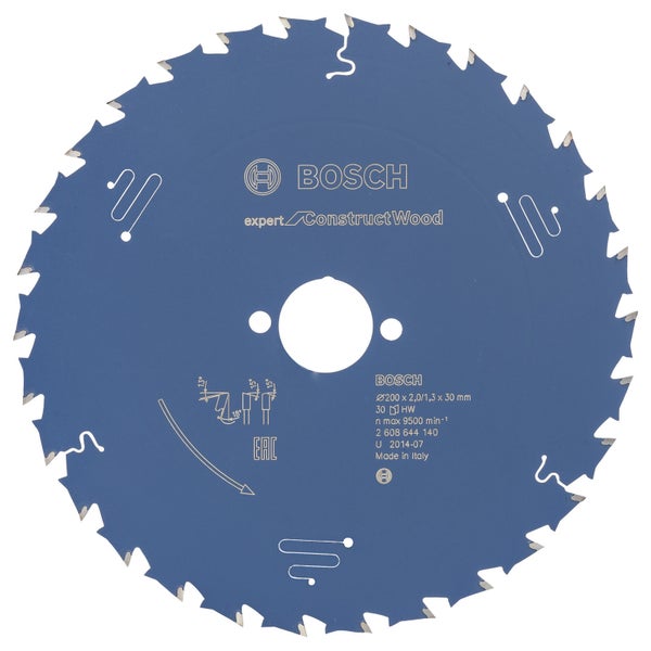 Bosch Kreissägeblatt Expert for Construct Wood für Handkreissägen 200 x 30 x 2 mm 30 - 2608644140
