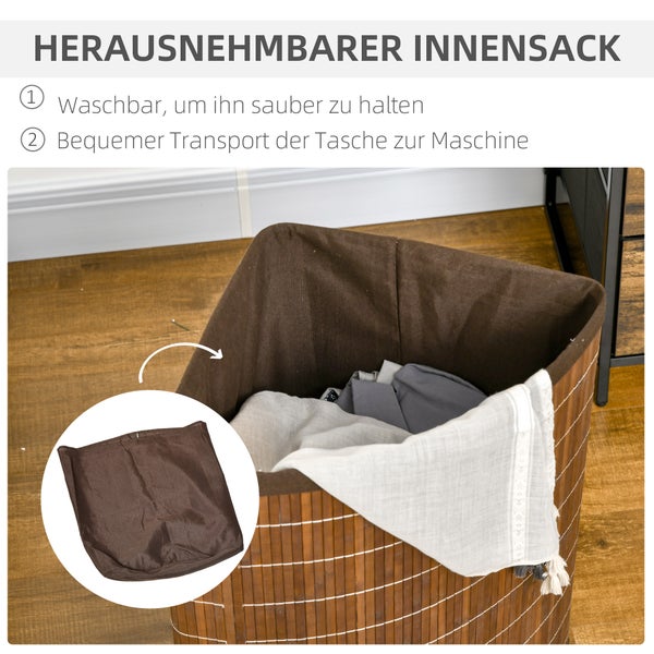 Wäschekorb mit herausnehmbarem Innensack