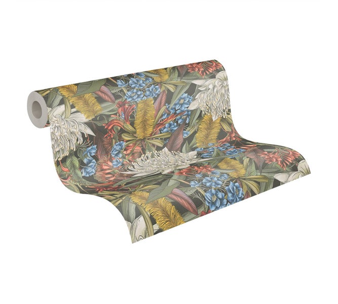 Tapete mit Blumenmuster im Innenraum