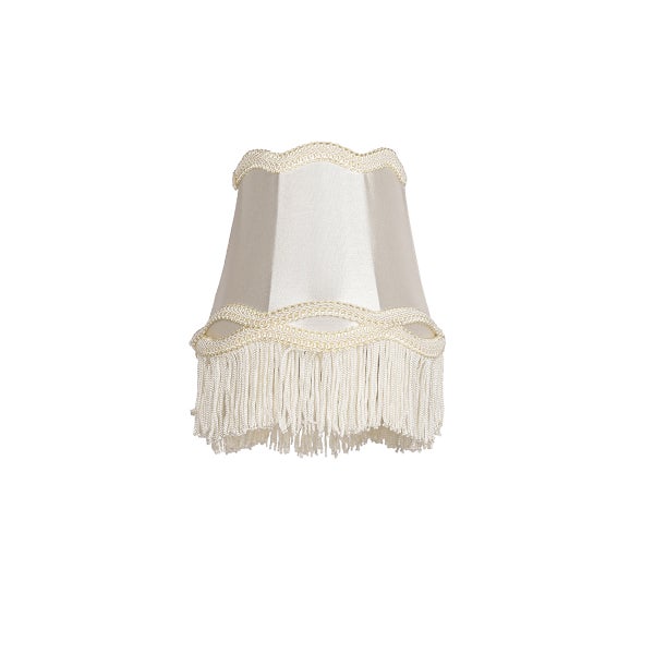 Stoff-Klemmleuchte Creme 12/8,5/15 - Granny