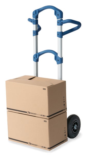 Sackkarre mit zwei Kartons für den Transport