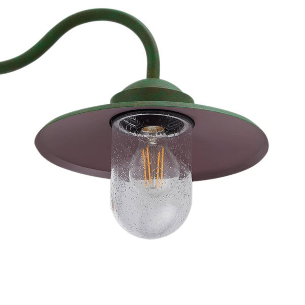 Lindby Wandleuchte außen (Laterne) Bilma (spritzwassergeschützt (Modern) in Grün aus Aluminium (1 flammig, E27) - Außenwandleuchten Wandlampe Led Außenlampe Outdoor für