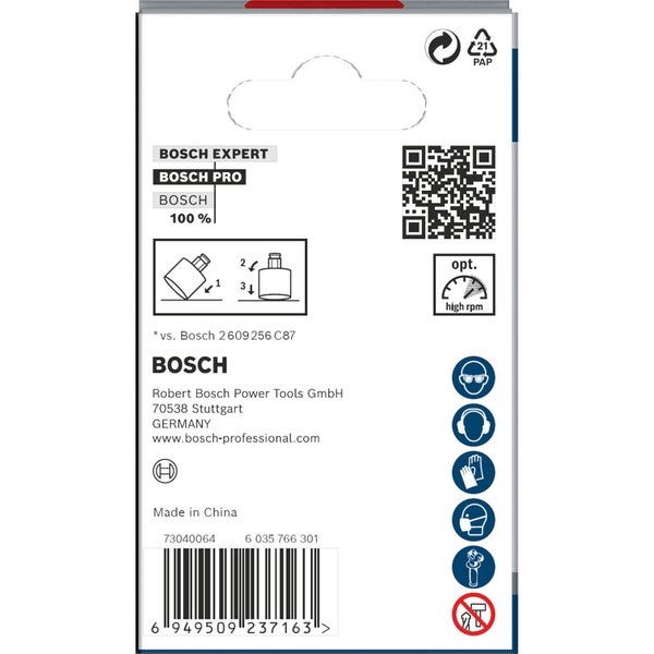 Bosch Pro Fliesenlochsäge PC Plus, Durchmesser 57 Millimeter, im Karton