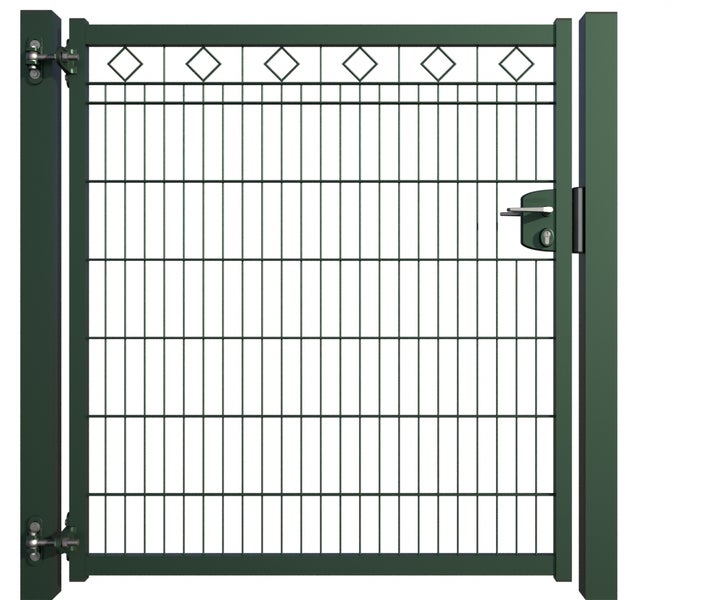 Metall Gartentür mit Schloss