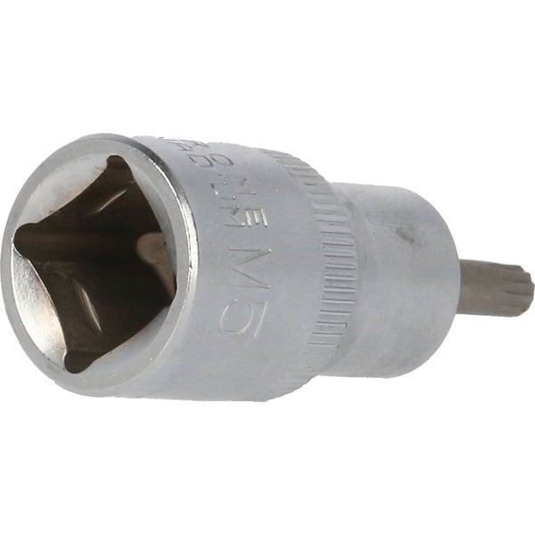 BRILLIANT TOOLS 1/2 Vielzahn-Bit-Stecknuss 55 mm lang M5 - BT022930