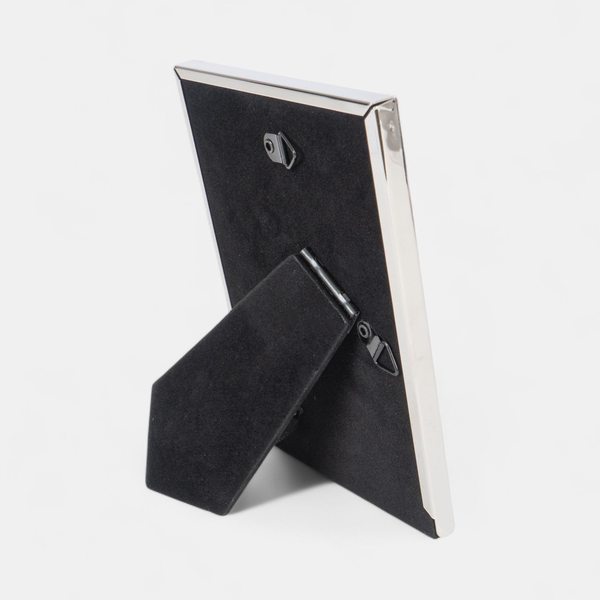 Queence Bilderrahmen | Fine Metal | Metallrahmen | Fotoformat: 10x15cm | silber | Minimalistisch
