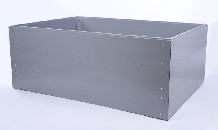 Hochbeete Growline Plast HxBxT 61x110x45 cm 3 Ebenen Kunststoff Grau