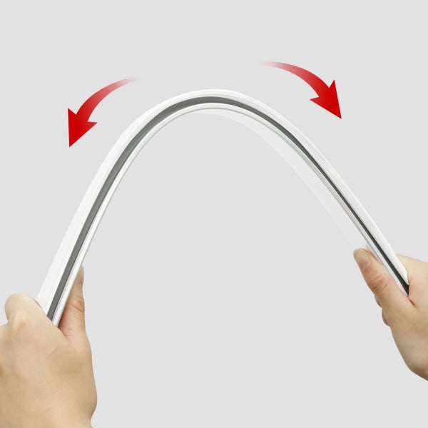 Duschvorhangstange Duschvorhangstange Flexibel 3 x 1 Meter biegsam kann von Hand gebogen