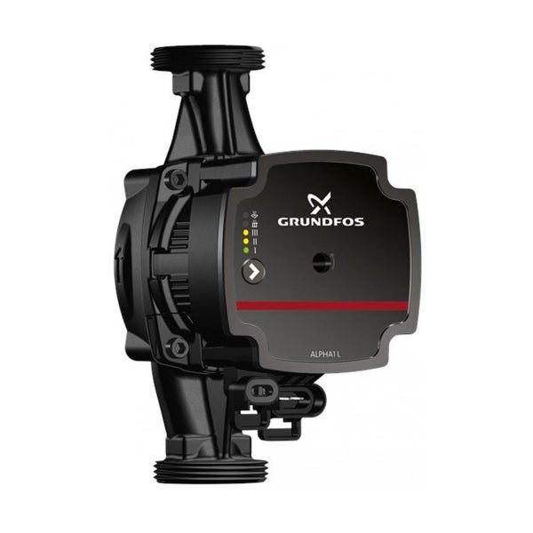 Grundfos Alpha1 L 25-40/180 Umwälzpumpe (Heizungspumpe) - 2.800 L/Std. - 25W - Förderhöhe 4,4 m - Einbaugröße 180 mm - Sehr energieeffizient