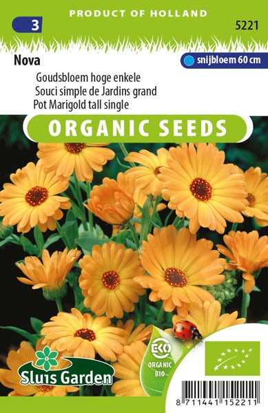 Nova Ringelblumen Organic Seeds Packung