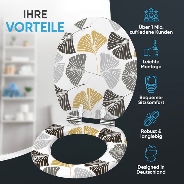 WC-Sitz mit Absenkautomatik Ginkgo