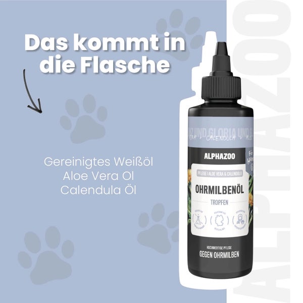 alphazoo Ohrmilbenöl für Hunde 100ml