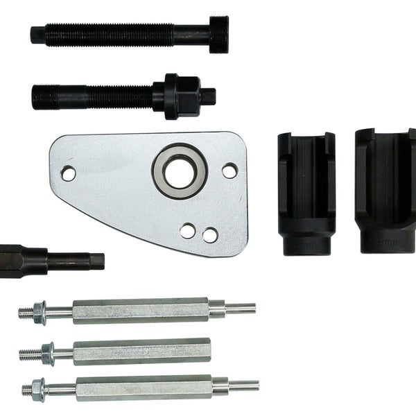 9-teiliger Werkzeugsatz für Toyota, Mazda, Hyundai, Citroen und Peugeot 2.0 HDI, DW10 / DW12 mit 12,5 mm Antrieb in blauem Werkzeugkoffer