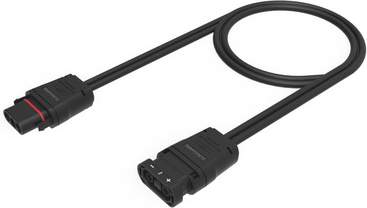 Solarkabel mit zwei Sunshare Steckverbindern für Photovoltaikanlagen