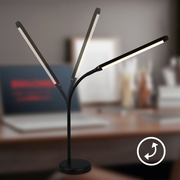 LED Schreibtischlampe Tischlampe Büroleuchte Dimmbar Touch Warmweiß Schwenkbar