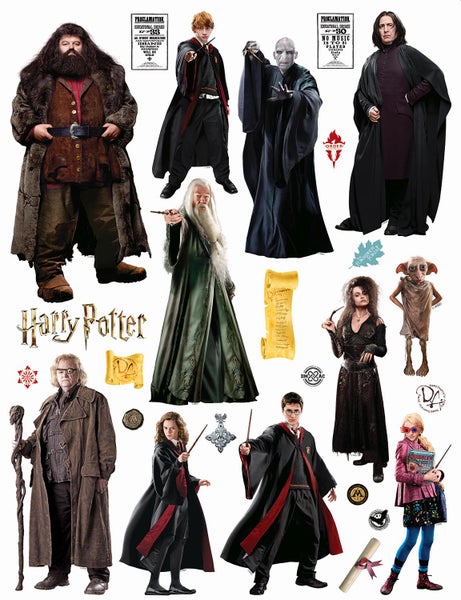Sanders und Sanders Wandtattoo Harry Potter Grau - 85 x 65 cm - 601357