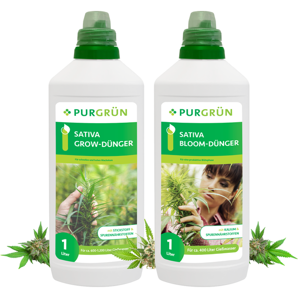 Purgrün Sativa-Dünger-Set 2 x 1 Liter