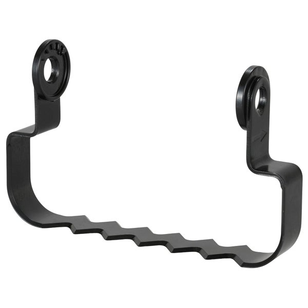 Schwarzer Haltegriff mit gewellter Grifffläche