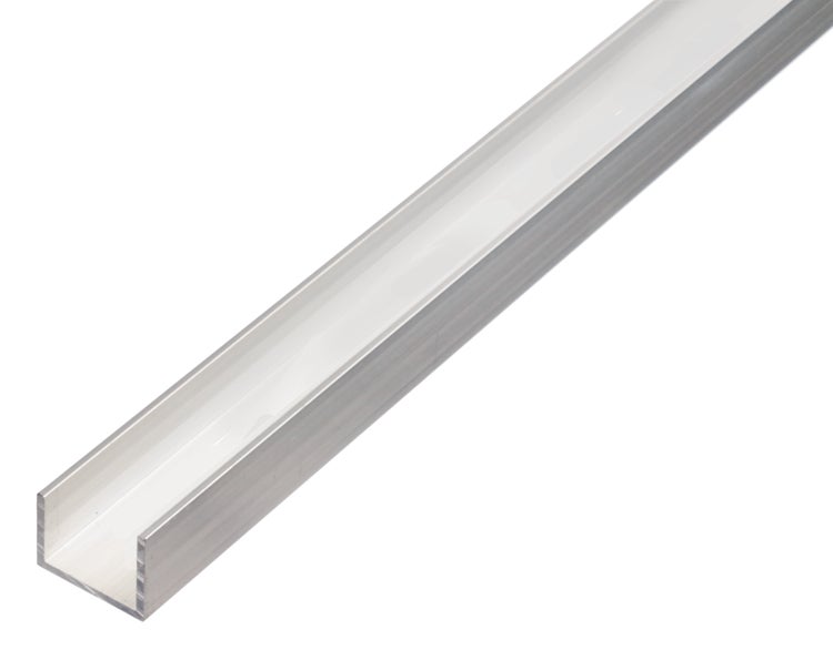U-Profil aus Aluminium als dekoratives und schützendes Bauelement für vielfältige Handwerksprojekte