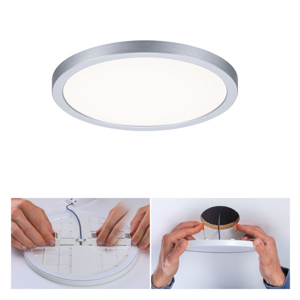 VariFit LED Einbaupanel Areo IP44 rund 175mm 13W 1200lm 4000K Chrom matt