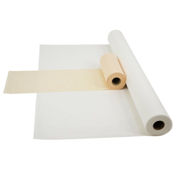 Sensalux Kombi-Set 1 Tischdeckenrolle 1m x 25m weiß + Tischläufer 30cm creme