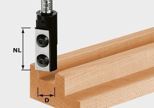 Festool Wendeplatten-Nutfräser HW Schaft 8 mm HW D16/30 S8 - 492716