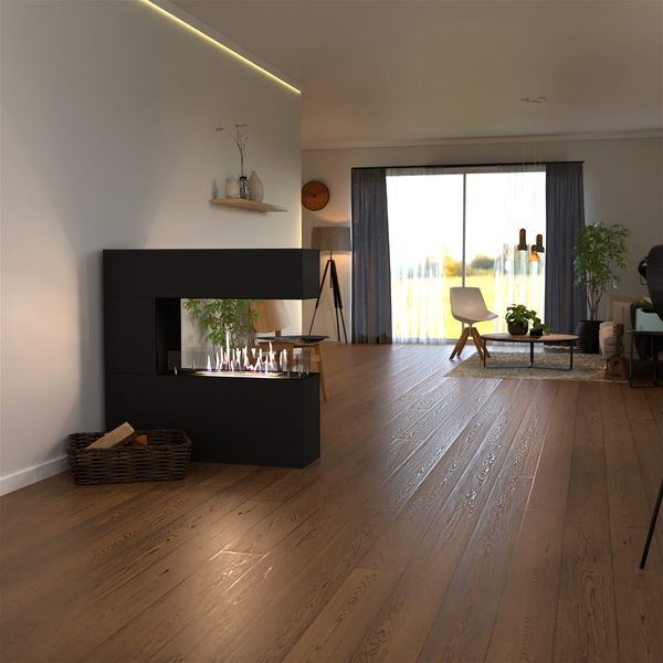 GLOW FIRE Ethanol Kamin 'Oakland' | Ethanolofen in Schwarz mit 3 Std. Brenndauer und 3 KW Heizleistung | BxHxT: 110x110x30 cm