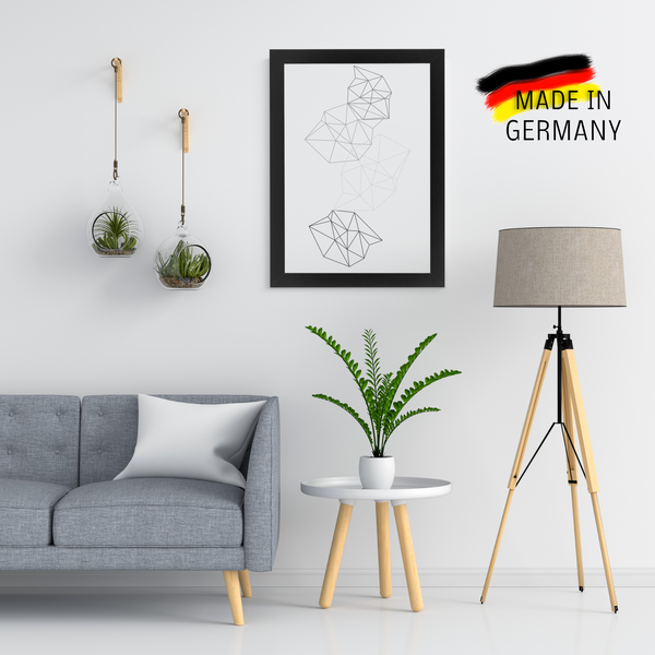 Bilderrahmen Schwarz Matt Collage20 eckig 15x45 cm