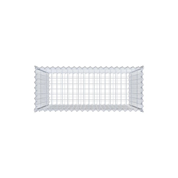 Gabione 100 cm x 100 cm x 40 cm (L x H x T), Maschenweite 5 cm x 5 cm, Spirale