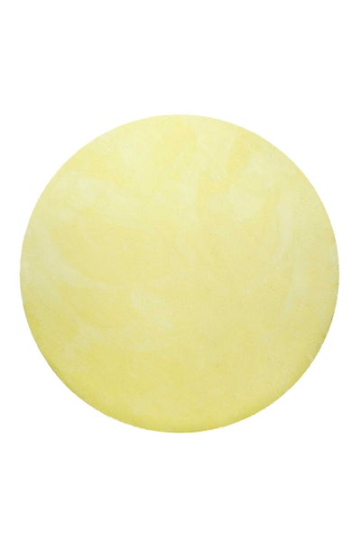 Teppich Rund Gelb Hochflor Pisa Homie Living 200 cm rund