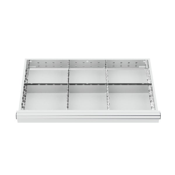 WS24 Schubladeneinteilung Metalleinteilung BLH 100/125 mm Innenmaß 800 x 450 mm - WS24-100303
