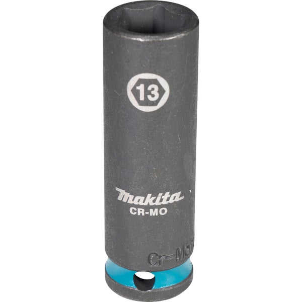 Makita Steckschlüssel aus Chrom-Molybdän mit Schlüsselweite 13
