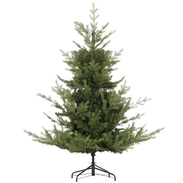 HOMCOM 180 cm Weihnachtsbaum Künstlich Naturgetreu Dichte Zweige Christbaum mit 1942 Astspitzen realistisches Aussehen für Weihnachtsfest Grün