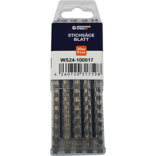 WS24 20x CV-Stichsägeblatt geschliffen/geschränkt GL 130 VL 110 mm schnell - WS24-100017