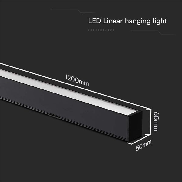 V-TAC VT-7-44-B - Schwarze Linearleuchten - 3IN1 - Samsung - IP20 - 40W - 3400 Lumen - 5 Jahre